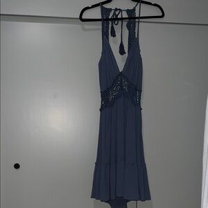 Labiz Blue Lace Detail Dress